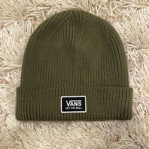 VANS Army Olive Green Beanie Hat Women’s or Men’s Unisex Snow Hat